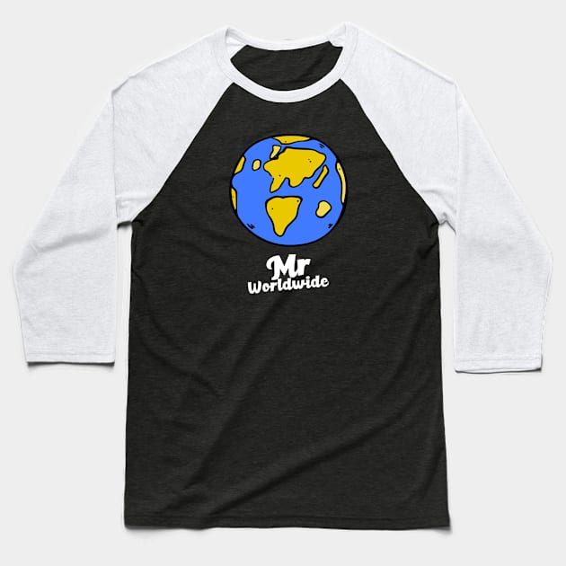 Mr worldwide dark Baseball T-Shirt by mchardydesigns